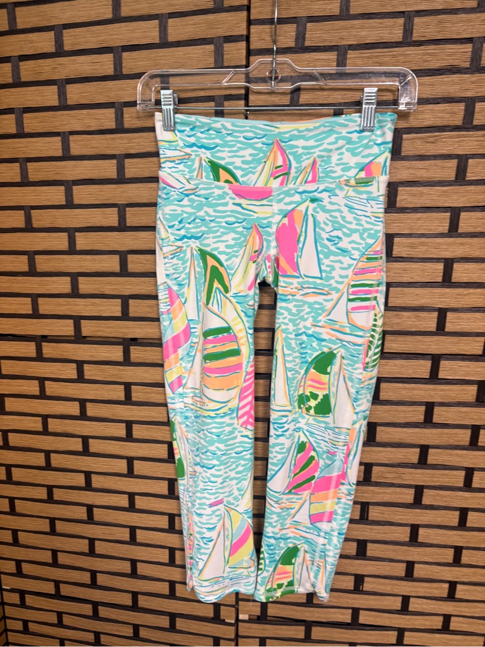 Lilly Pulitzer Luxletic Sailboat Crop Leggings Size XS